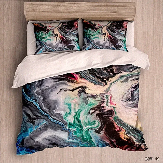 3D Abstract Acrylic Art Pattern Quilt Cover Set Bedding Sets Pillowcases 181