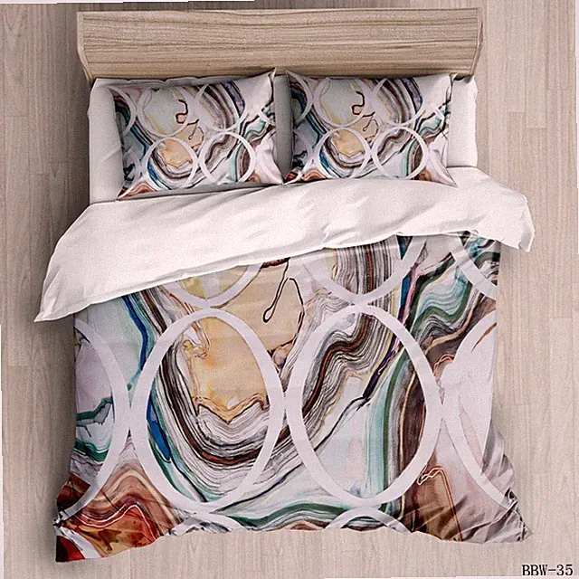 3D Abstract Acrylic Liquid Background Quilt Cover Set Bedding Sets Pillowcases