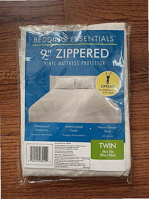 Bedding Essentials 9" Zippered Vinyl Mattress Protector Twin 39in x 75in