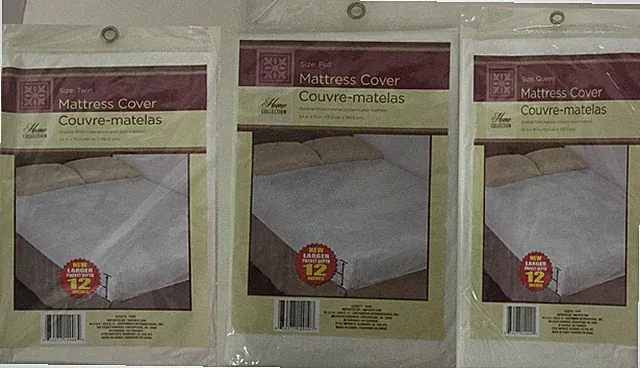 Mattress Cover Protector Twin Queen King Lightweight Plastic (99¢ Shipping!*)