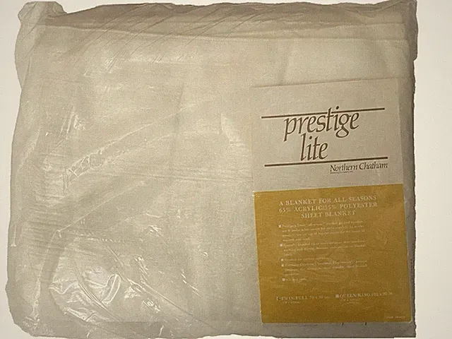 Northern Chatham Prestige Lite All Season Twin Size Sheet Blanket White USA