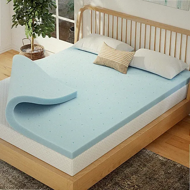Queen Memory Foam Mattress Topper 3 Inch Cooling Gel Infused Pressure Relief