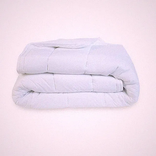 Quilted Mattress Pad, Soft Breathable Polyester-Cotton Blend Fabric, Premium Pol