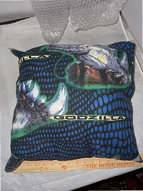 Very Rare 1998 Godzilla Acrylic Blanket, Pillow Sheet Fitted Sheet USA