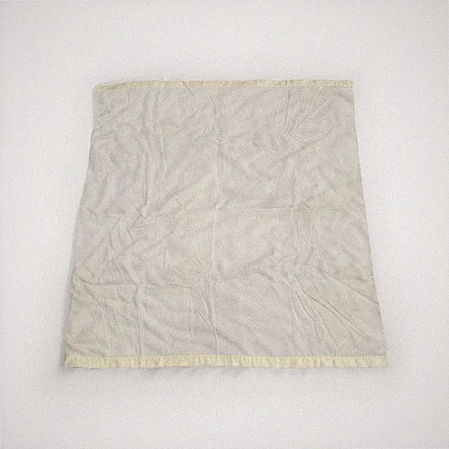 Vintage Faribo Yellow Acrylic Queen Waffle Blanket With Satin Trim 81x70" USA